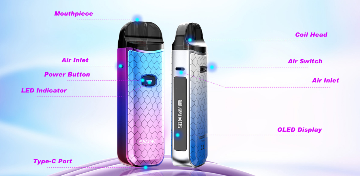 SMOK Nord 50W Pod System Kit 1800mAh 4.5ml