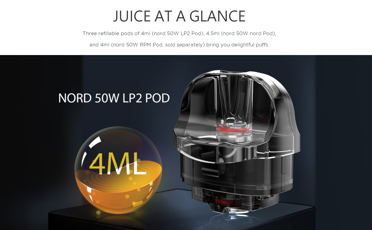 SMOK Nord 50W Pod System Kit 1800mAh 4.5ml