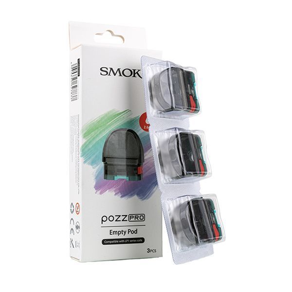 SMOK Pozz Pro Empty Pod Cartridge 2.6ml (3pcs/pack)