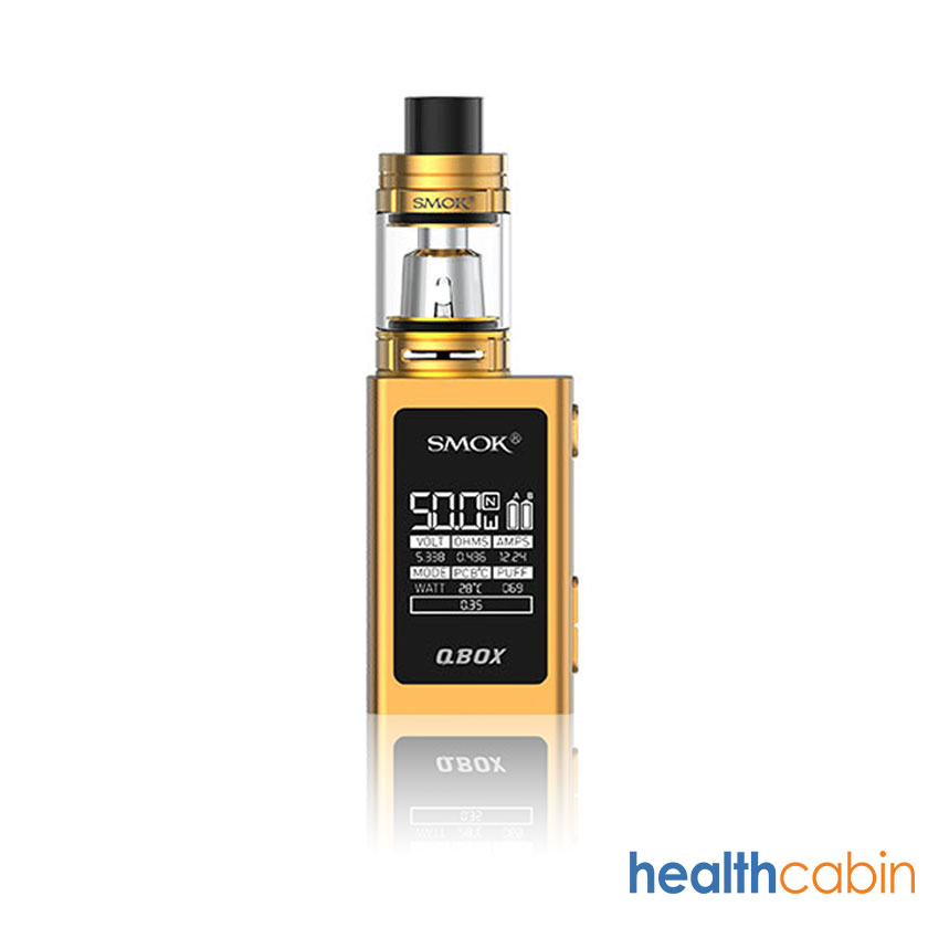 Smok QBox 50W Mod Kit with TFV8 Baby Tank 1600mAh Gold