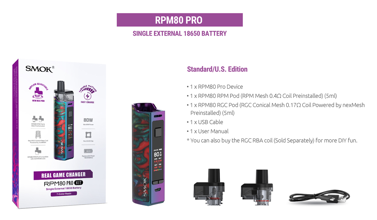 Smok RPM80 Pro Pod Mod Kit 5ml
