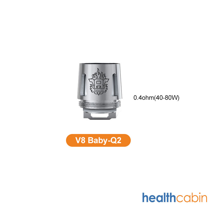 SMOK V8 Baby Q2 Coils (0.4ohm) for TFV8 Baby,Big Baby,TFV12 Baby Prince Tank Atomizer 5pcs/pack