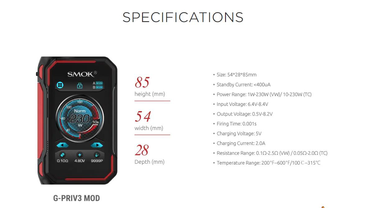 SMOK G-PRIV 3 230W Starter Kit