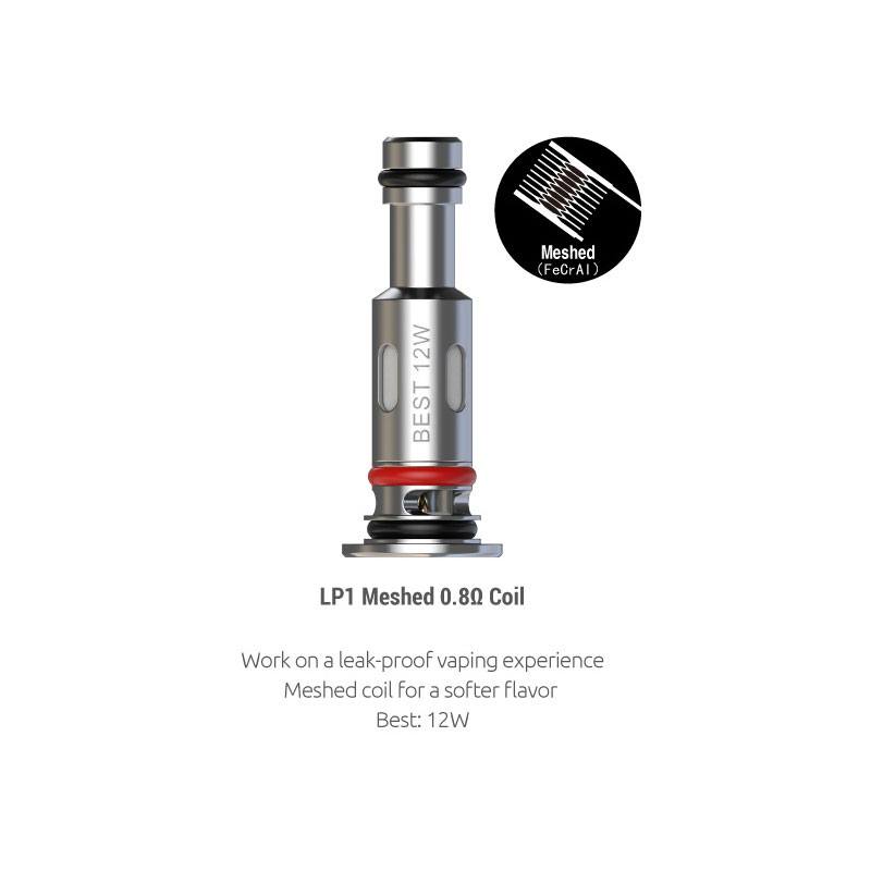 SMOK LP1 Coil for SMOK Novo 4 Kit / Smok Pozz Pro kit / SMOK Novo 4 Mini Kit / SMOK Nfix Pro Kit / SMOK RPM 25 (5pcs/pack)