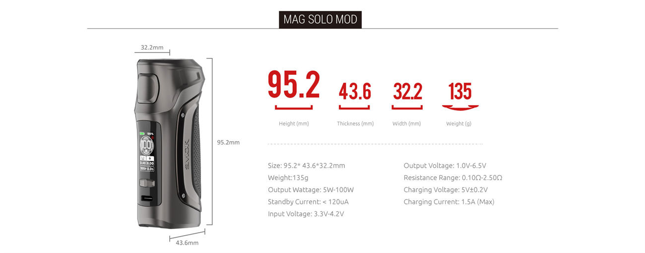 SMOK MAG Solo 100W Box Mod