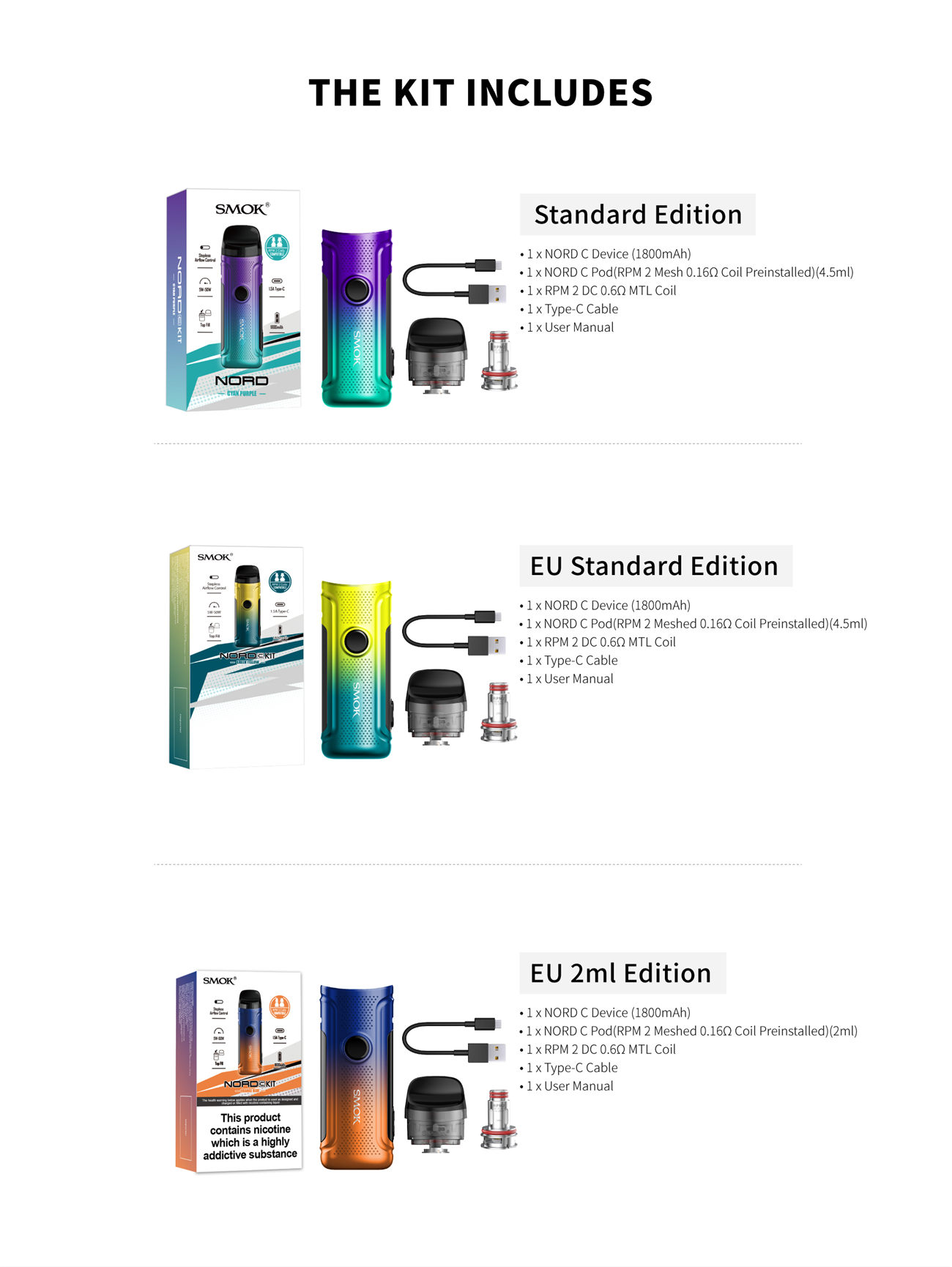 SMOK Nord C Pod System Kit