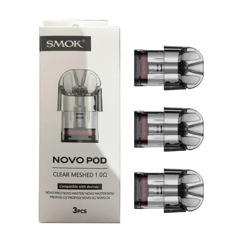 SMOK Novo Pod Cartridge for SMOK Novo, Novo 2, Novo 2s, Novo 3 Kit, Novo 2X Kit, Propod GT Kit, Novo Master Kit, Novo Master Box Kit, NOVO Pro Kit 2ml (3pcs/pack)