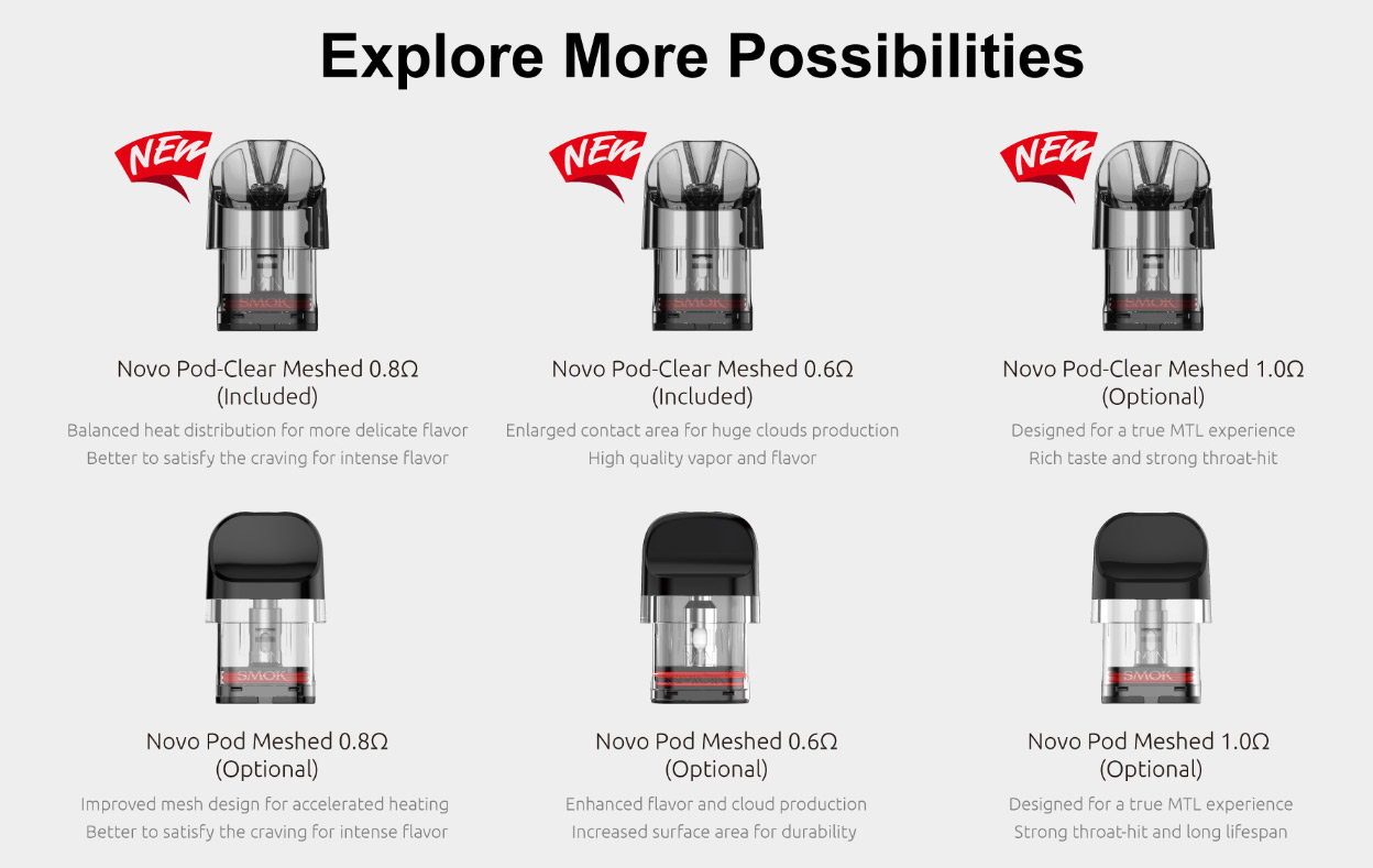 Pod Cartridge for SMOK Novo Kit