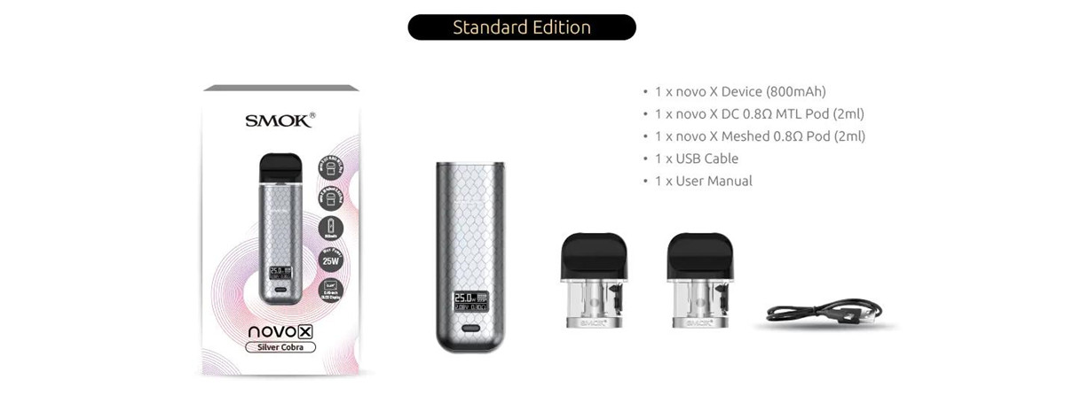 Smok Novo X 25W Pod System Kit 800mAh 2ml