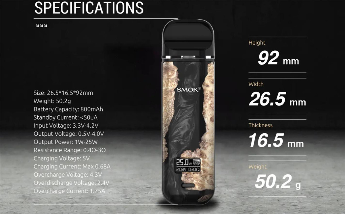 Smok Novo X 25W Pod System Kit 800mAh 2ml