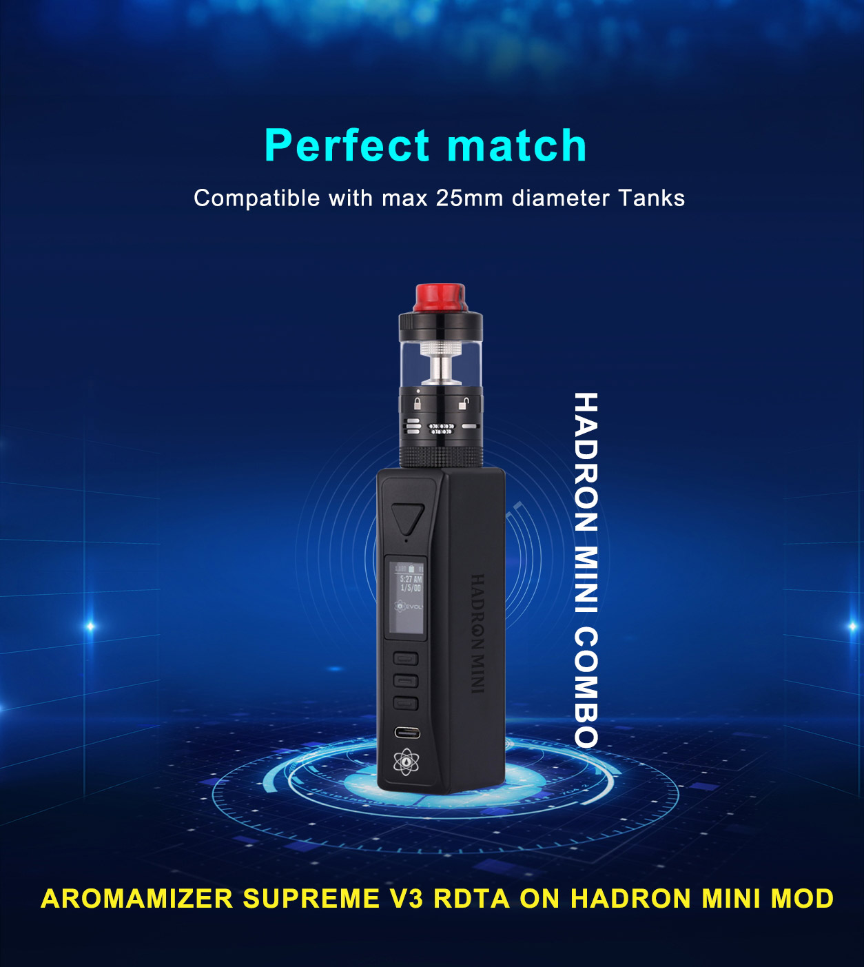 Steam Crave Hadron Mini DNA100C 100W Mod Kit