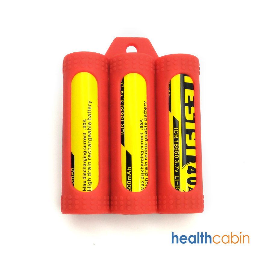 Tesiyi Silicone Case for 3pcs 18650 Battery