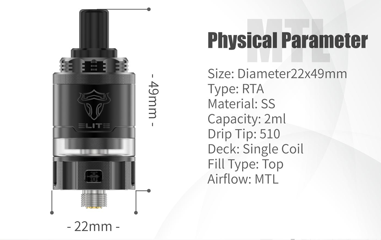 THC Elite Lite Pro RTA