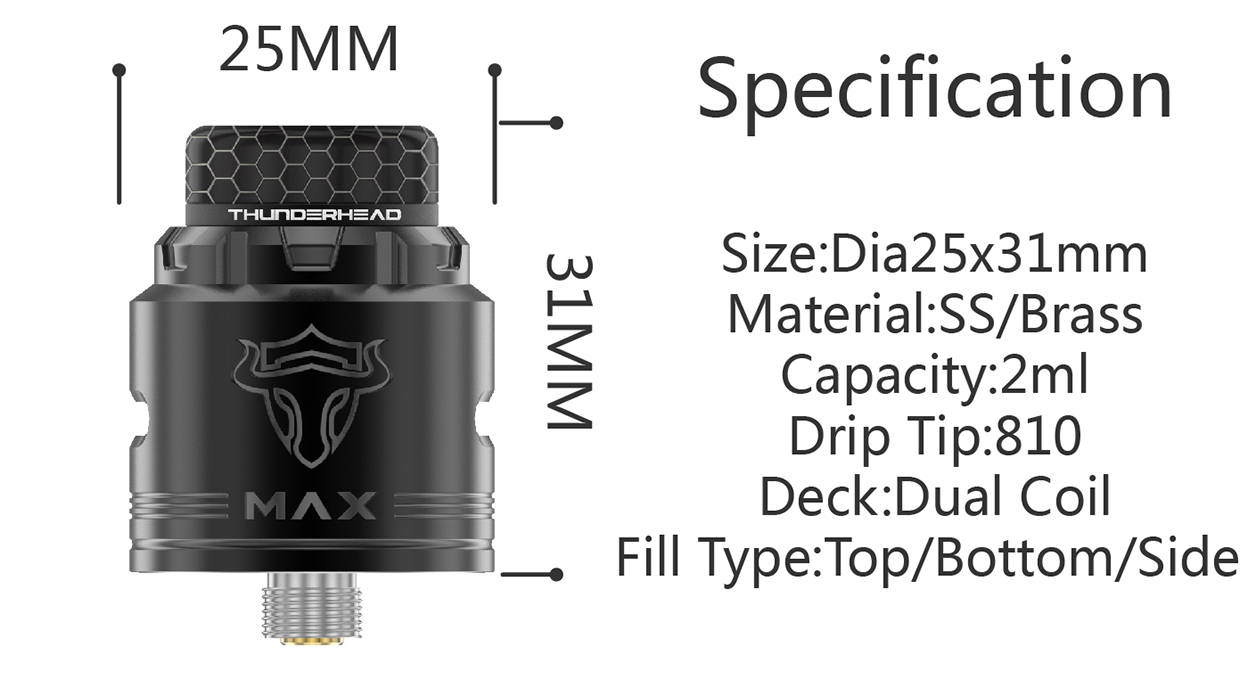 THC Tauren MAX RDA