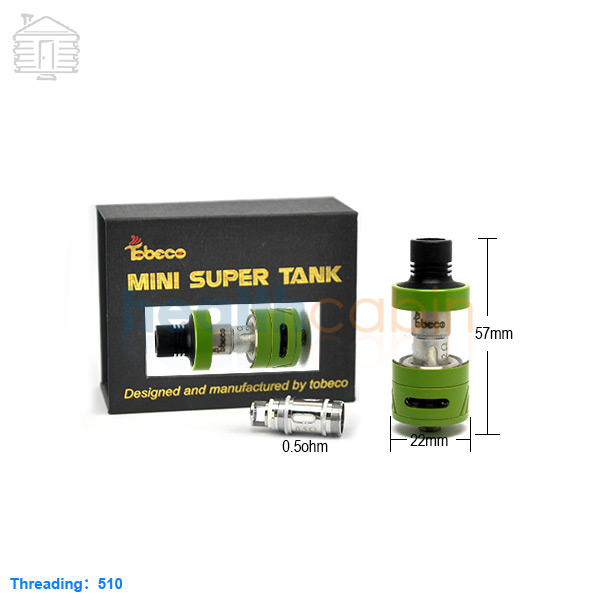 Tobeco Mini Super Tank Green Atomizer