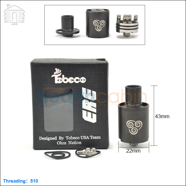 Tobeco Original ERE Black RDA Atomizer