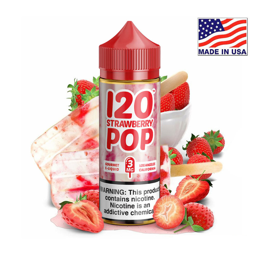 120ml Mad Hatter 120 Strawberry Pop E-liquid