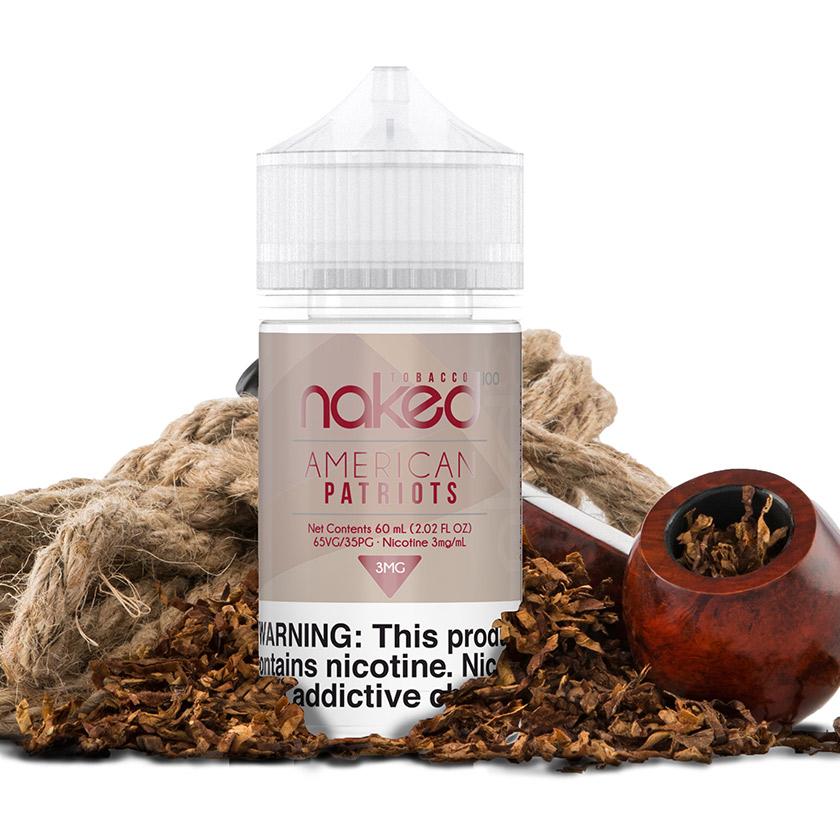 60ml Naked 100 Tobacco American Patriots E-Liquid