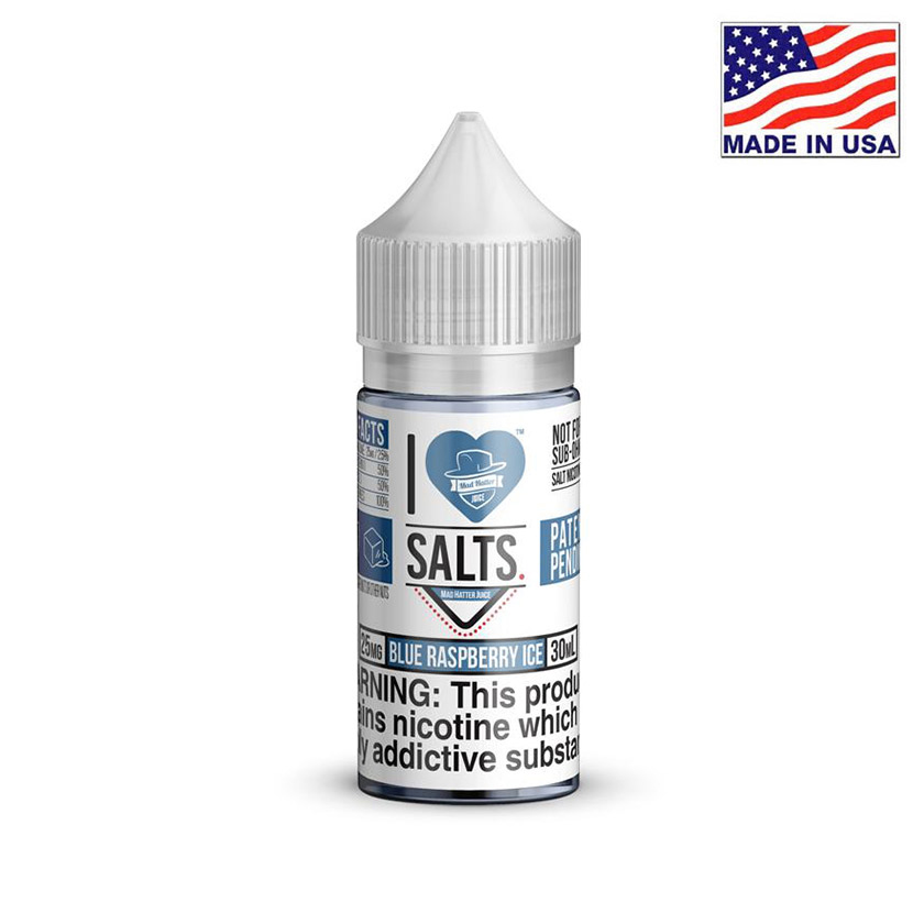 30ml Mad Hatter I Love Salts Blue Raspberry Ice E-liquid