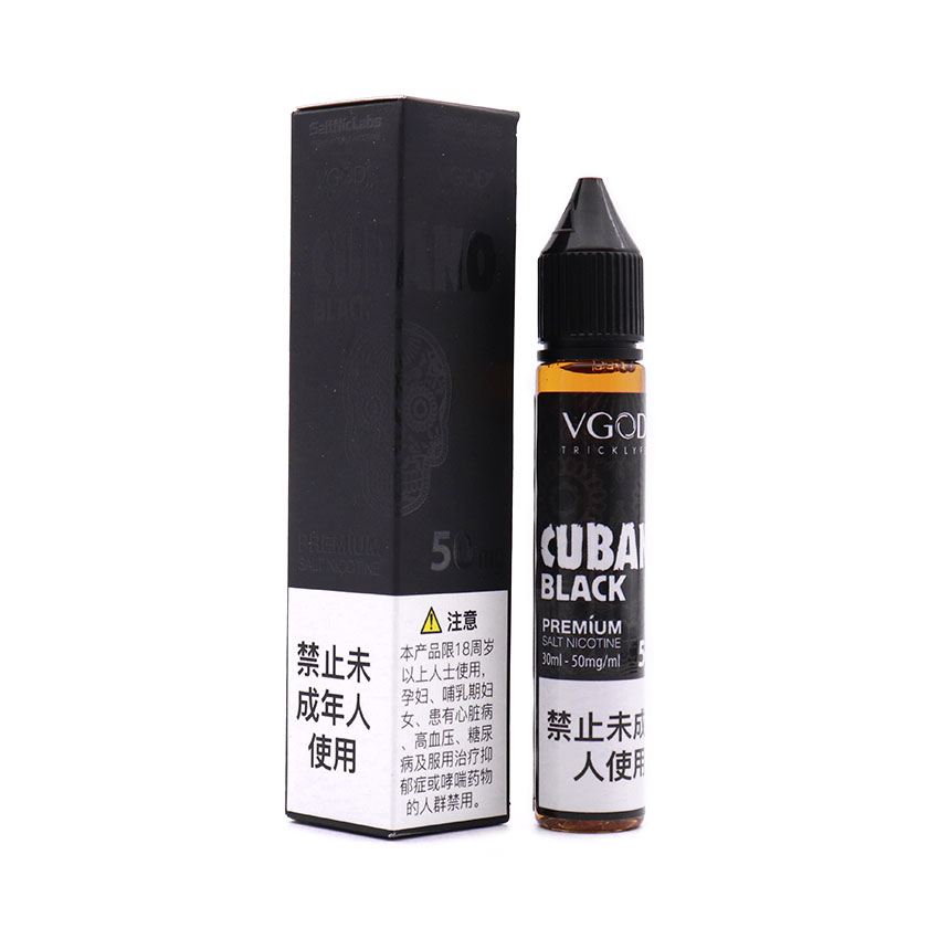 30ml VGOD Cubano Black Nic Salt E-liquid (Chinese Edition)