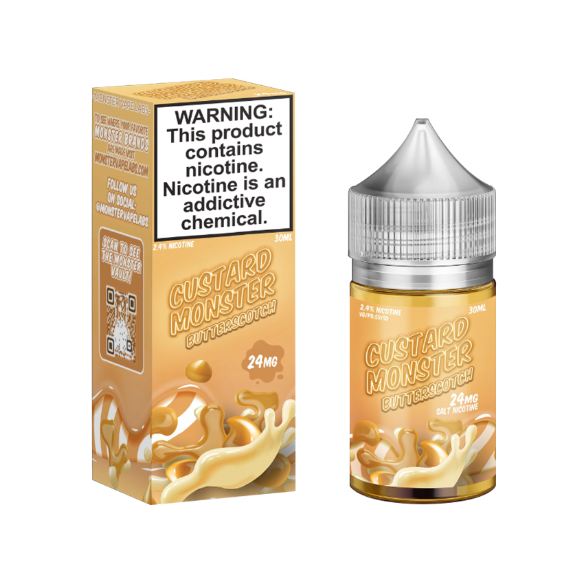 30ml Jam Monster Custard Monster Butterscotch Salt E-liquid