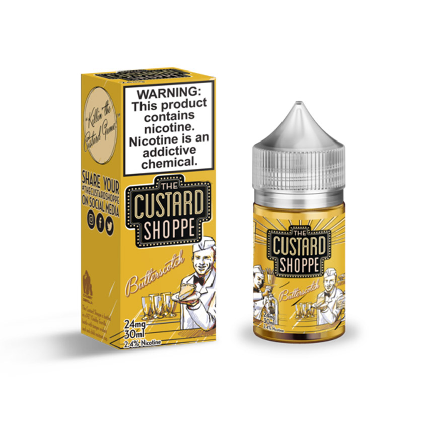 30ml Jam Monster Custard Shoppe Butterscotch Salt E-liquid