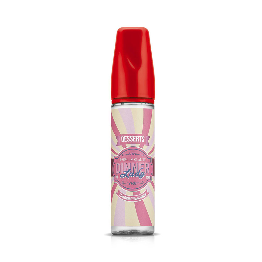 60ml Dinner Lady Dessert Strawberry Macaroon E-Liquid