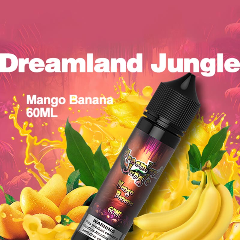 60ml Dreamland Jungle Mango Banana E-Liquid
