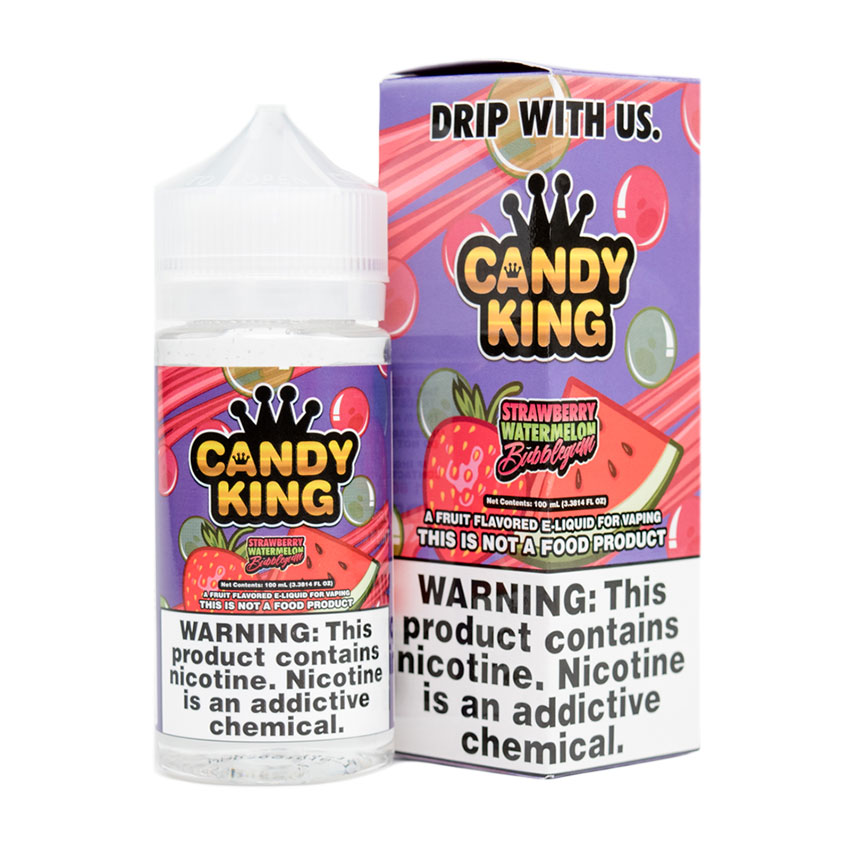 100ml Candy King Strawberry Watermelon Bubblegum E-Liquid