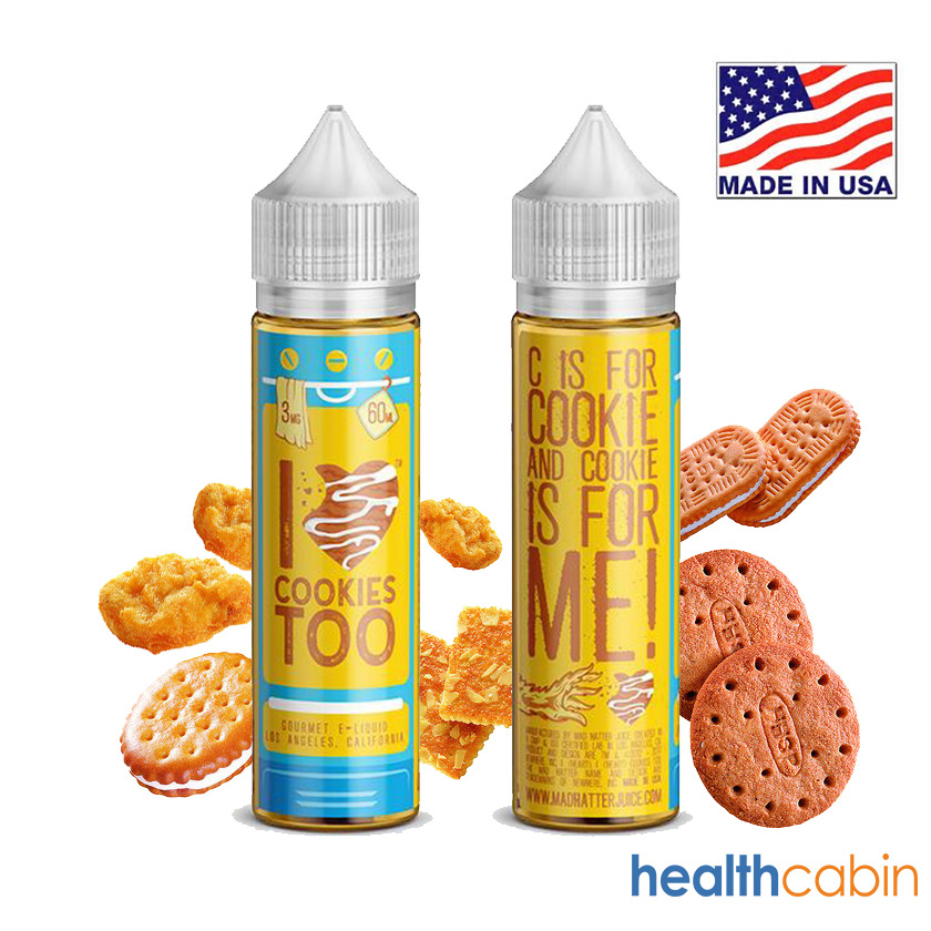 60ml Mad Hatter I Love Cookies Too E-liquid