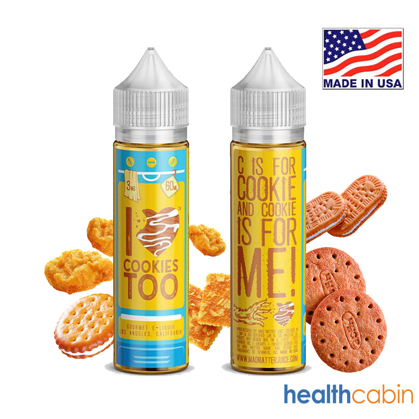 60ml Mad Hatter I Love Cookies Too E-liquid