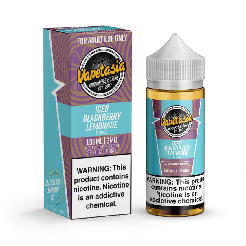 100ml Vapetasia Iced Blackberry Lemonade E-liquid