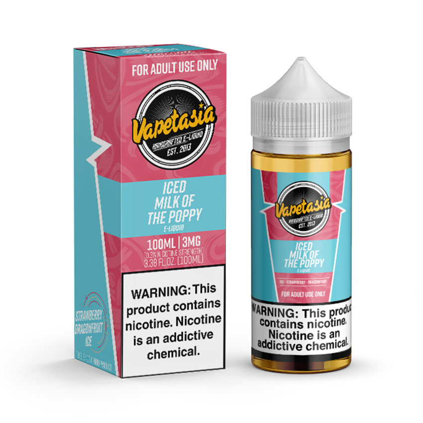 100ml Vapetasia Iced Milk OF The Poppy E-liquid