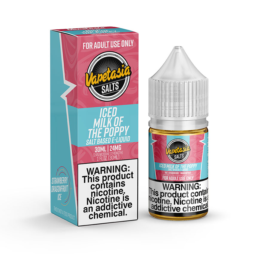 30ml Vapetasia Iced Milk OF The Poppy Salt E-liquid