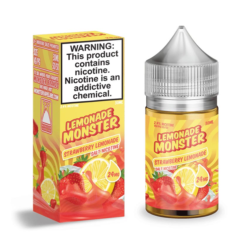 30ml Jam Monster Lemonade Monster Strawberry Lemonade Salt E-liquid