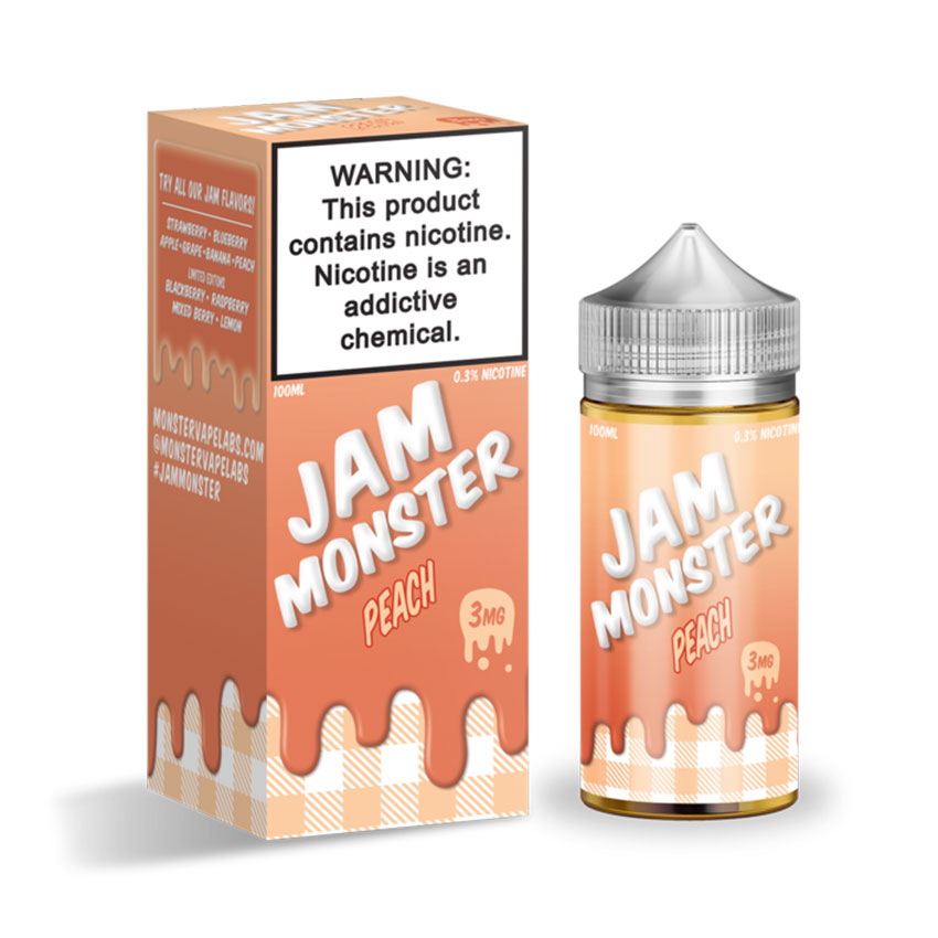 100ml Jam Monster Peach E-liquid