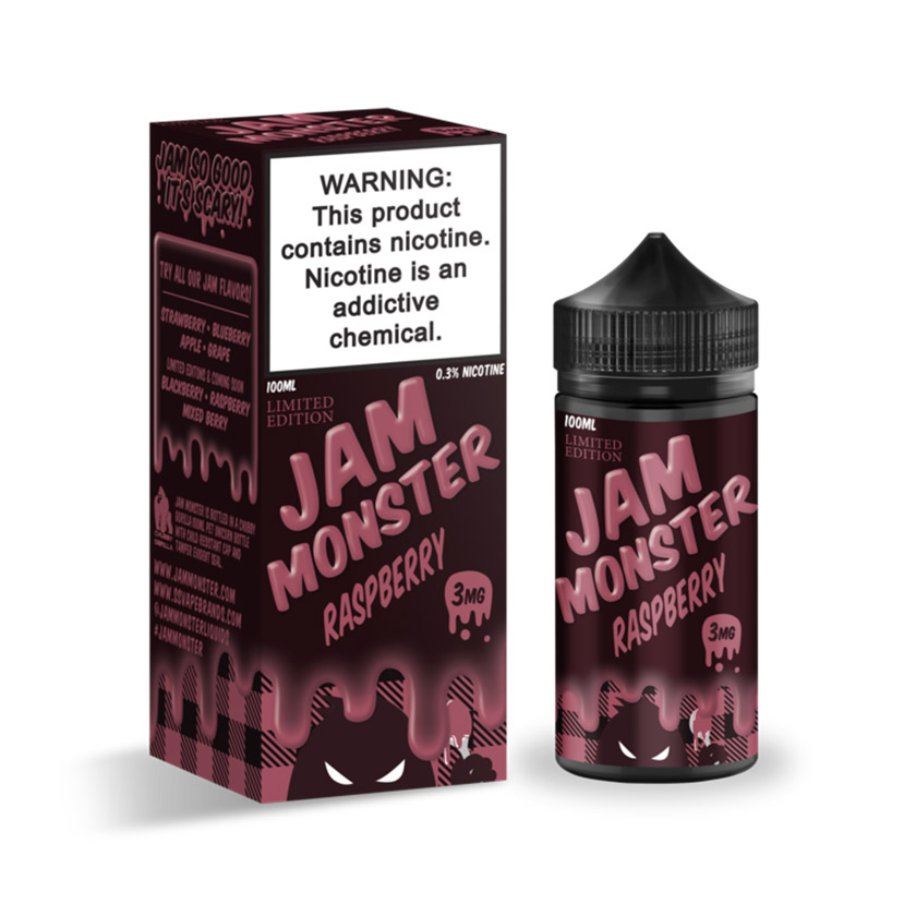 100ml Jam Monster Raspberry E-liquid
