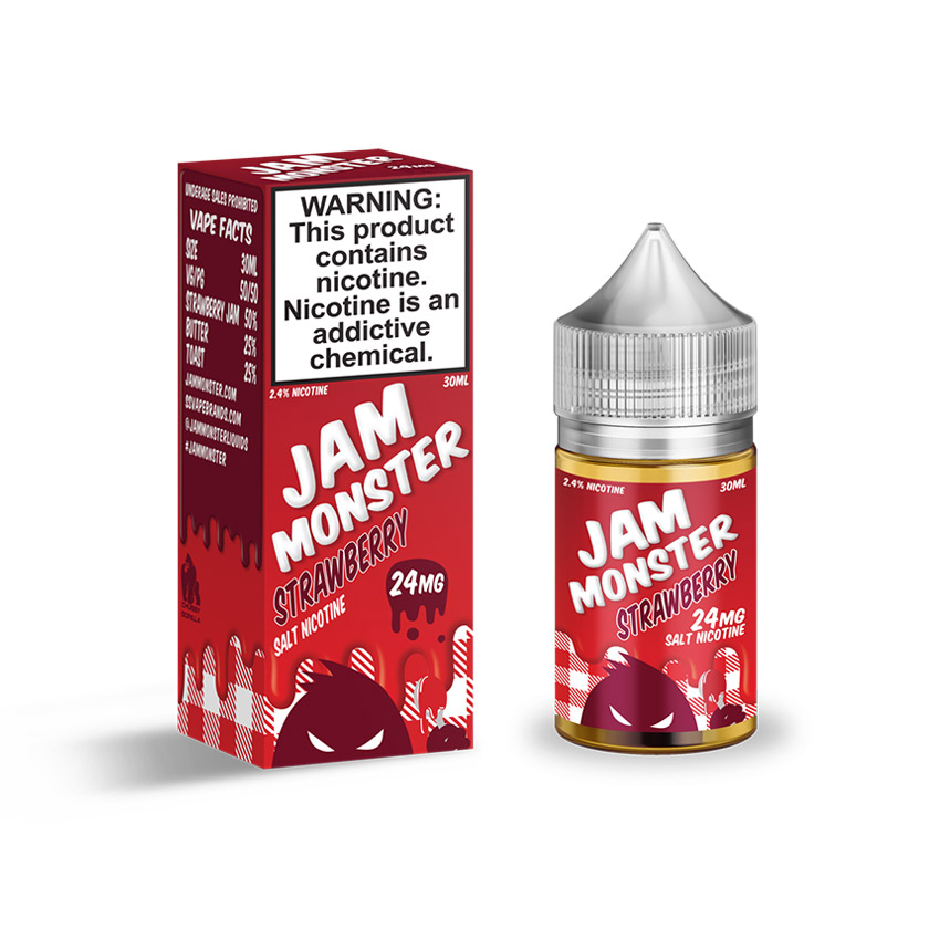 30ml Jam Monster Strawberry Salt E-liquid