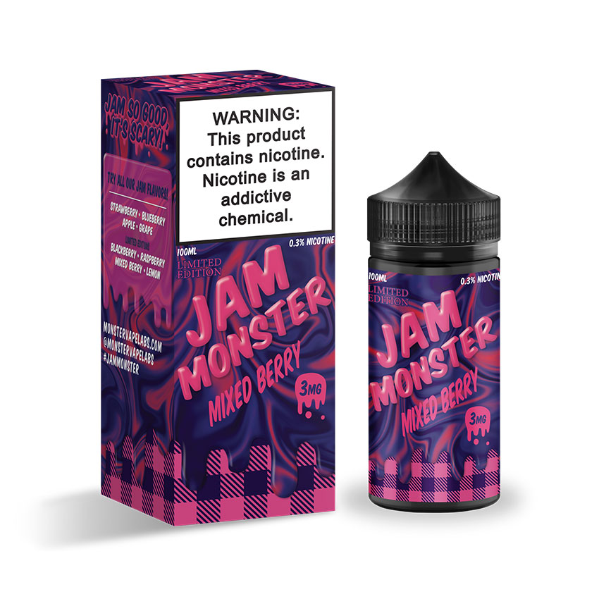 100ml Jam Monster Mixed Berry E-liquid