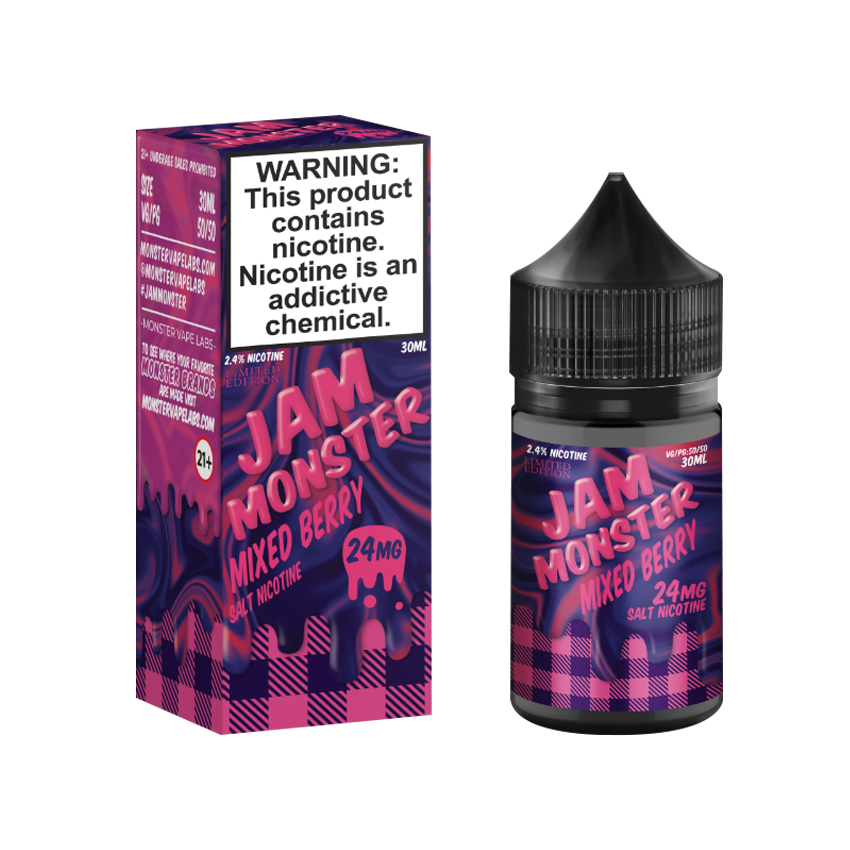 30ml Jam Monster Mixed Berry Salt E-liquid