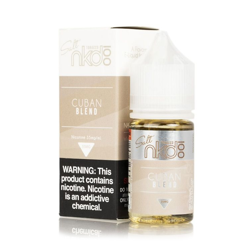 30ml Nkd 100 Salt Cuban Blend Salt E-Liquid