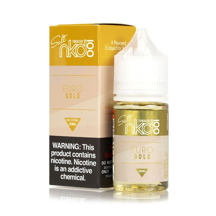 30ml Nkd 100 Salt Euro Gold Salt E-Liquid