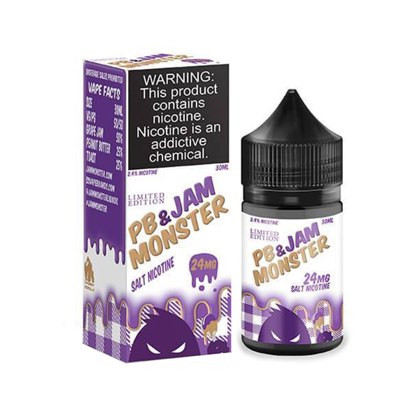 30ml PB&Jam Monster Grape Salt E-liquid