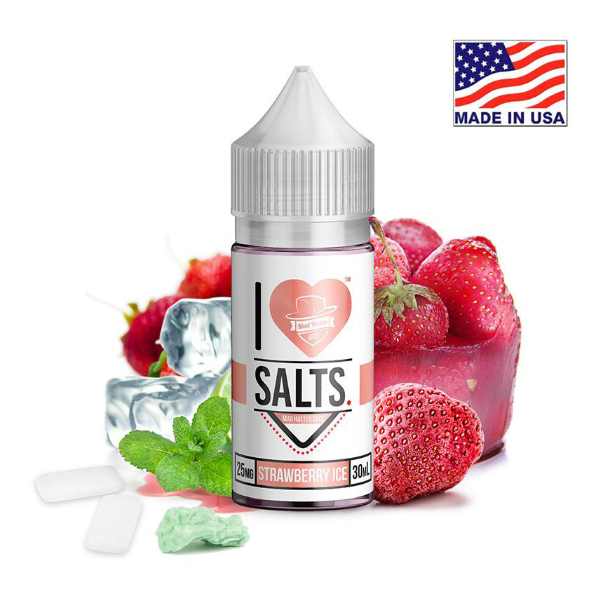 30ml Mad Hatter I Love Salts Strawberry Ice E-liquid