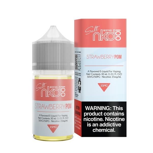 30ml Nkd 100 Strawberry Pom Salt E-Liquid