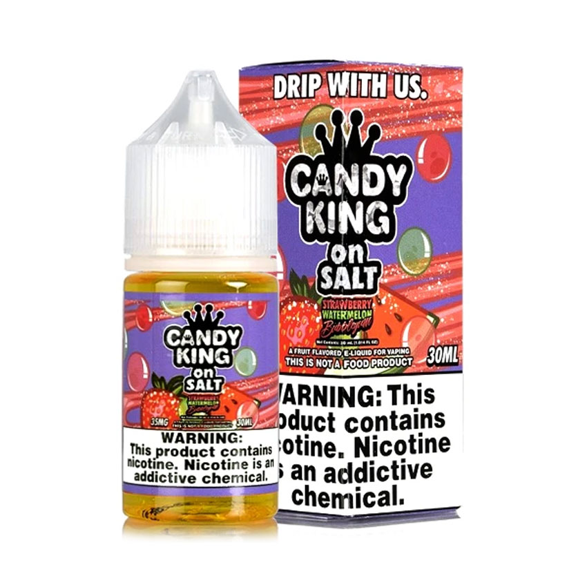 30ml Candy King Strawberry Watermelon Bubblegum Salt E-liquid