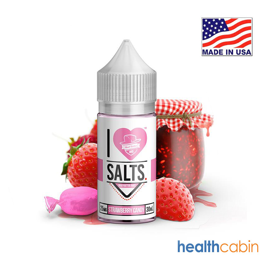 30ml Mad Hatter I Love Salts Strawberry Candy E-liquid
