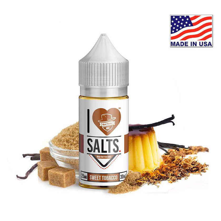 30ml Mad Hatter I Love Salts Sweet Tobacco E-liquid