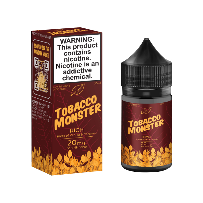 30ml Jam Monster Tobacco Monster Rich Salt E-liquid