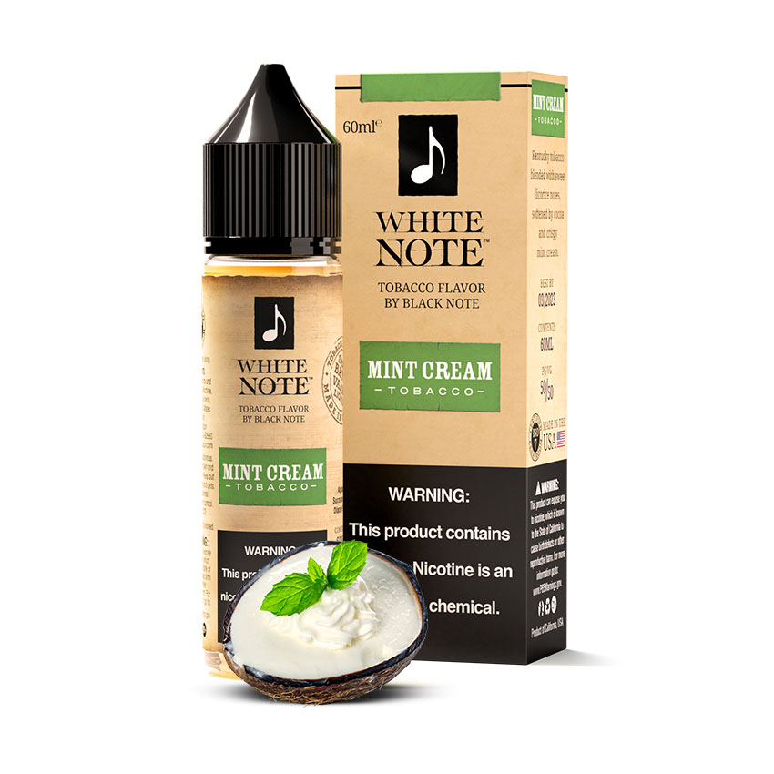 60ml White Note Mint Cream Tobacco E-liquid